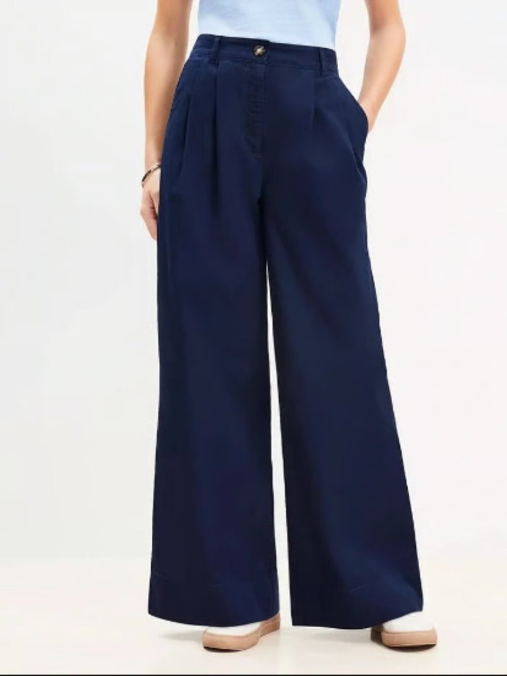 Ann Taylor Navy Wide Leg Pants